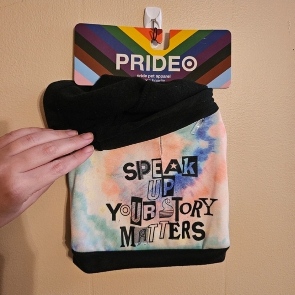 Target Pride Tie Dye Rainbow Your Story Matters Extra Small Dog Hoodie